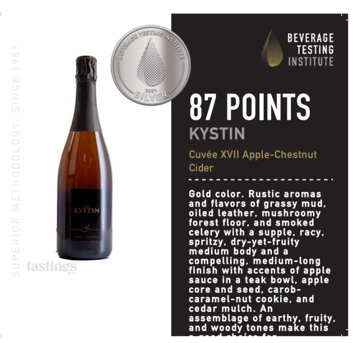 Kystin Cuvée XVII Apple Chestnut Cider (Organic) - $29.99